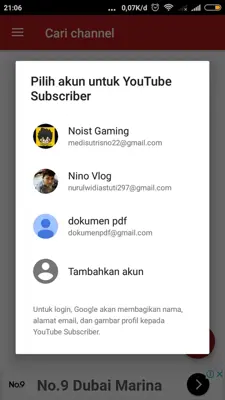 YouTube Subscriber android App screenshot 0